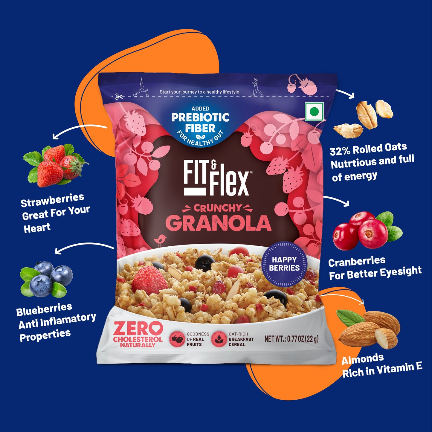 FREE HAPPY BERRIES Crunchy Granola (Cannot be purchased separately)
