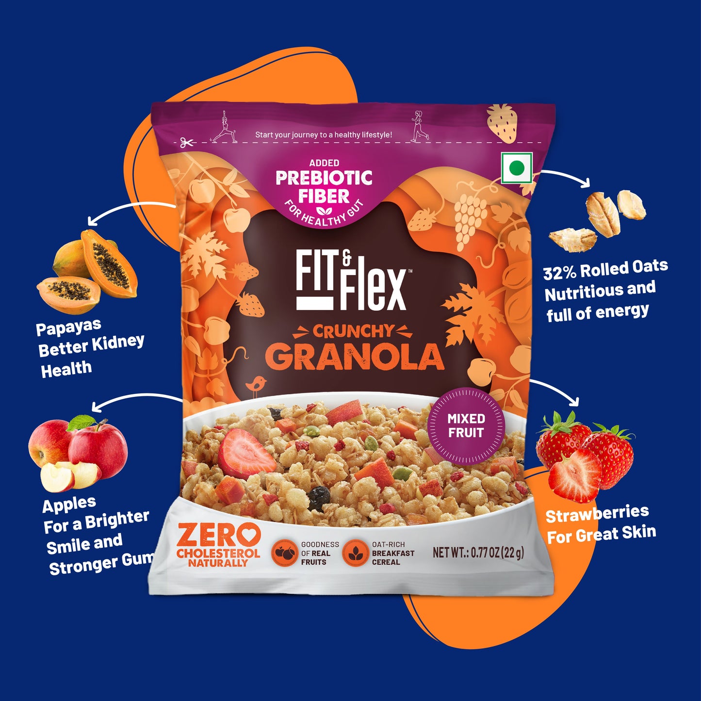 FREE MIXED FRUIT Granola | Oat-rich