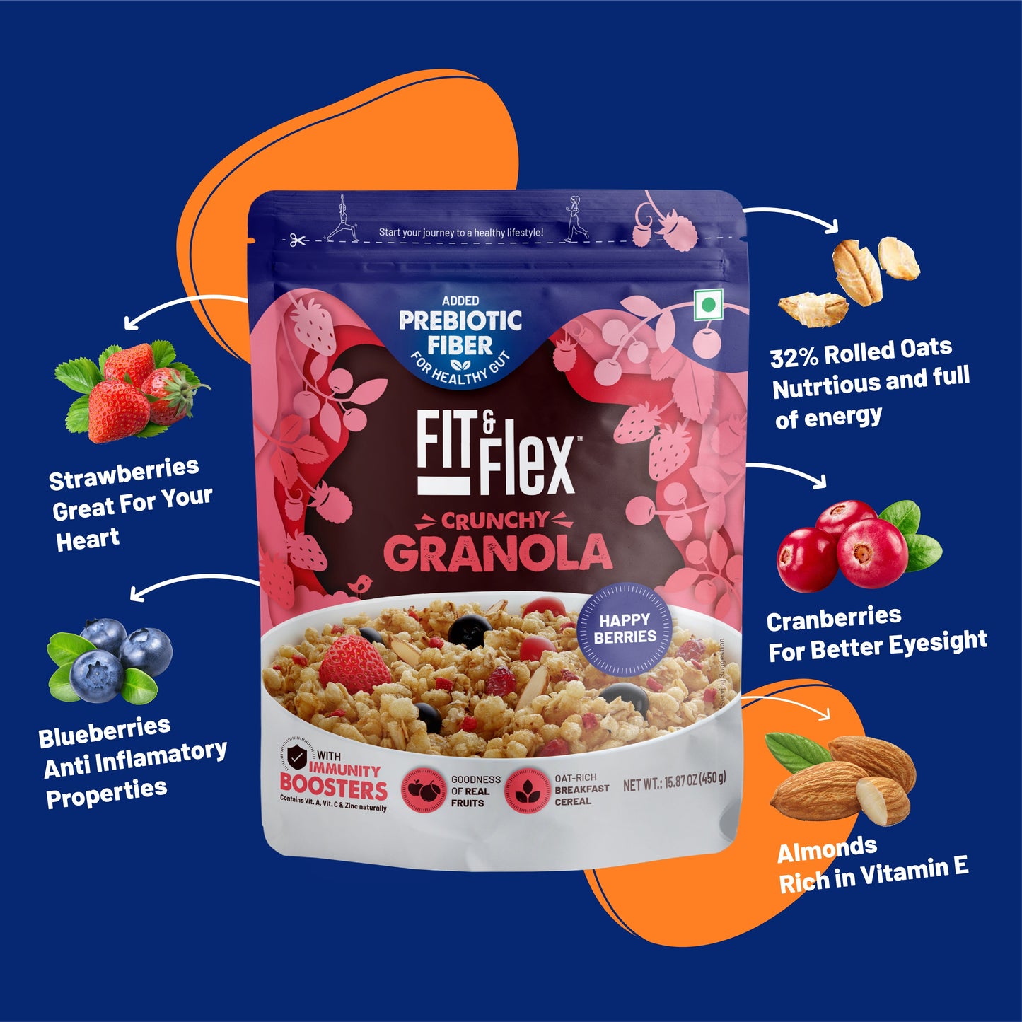 FREE HAPPY BERRIES Crunchy Granola (Cannot be purchased separately)