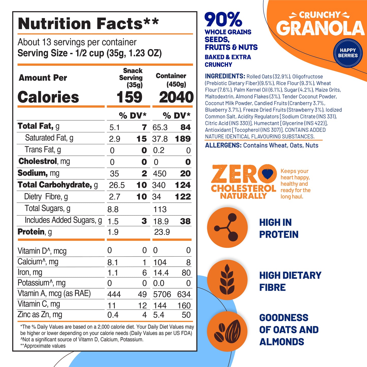 FREE HAPPY BERRIES Crunchy Granola (Cannot be purchased separately)