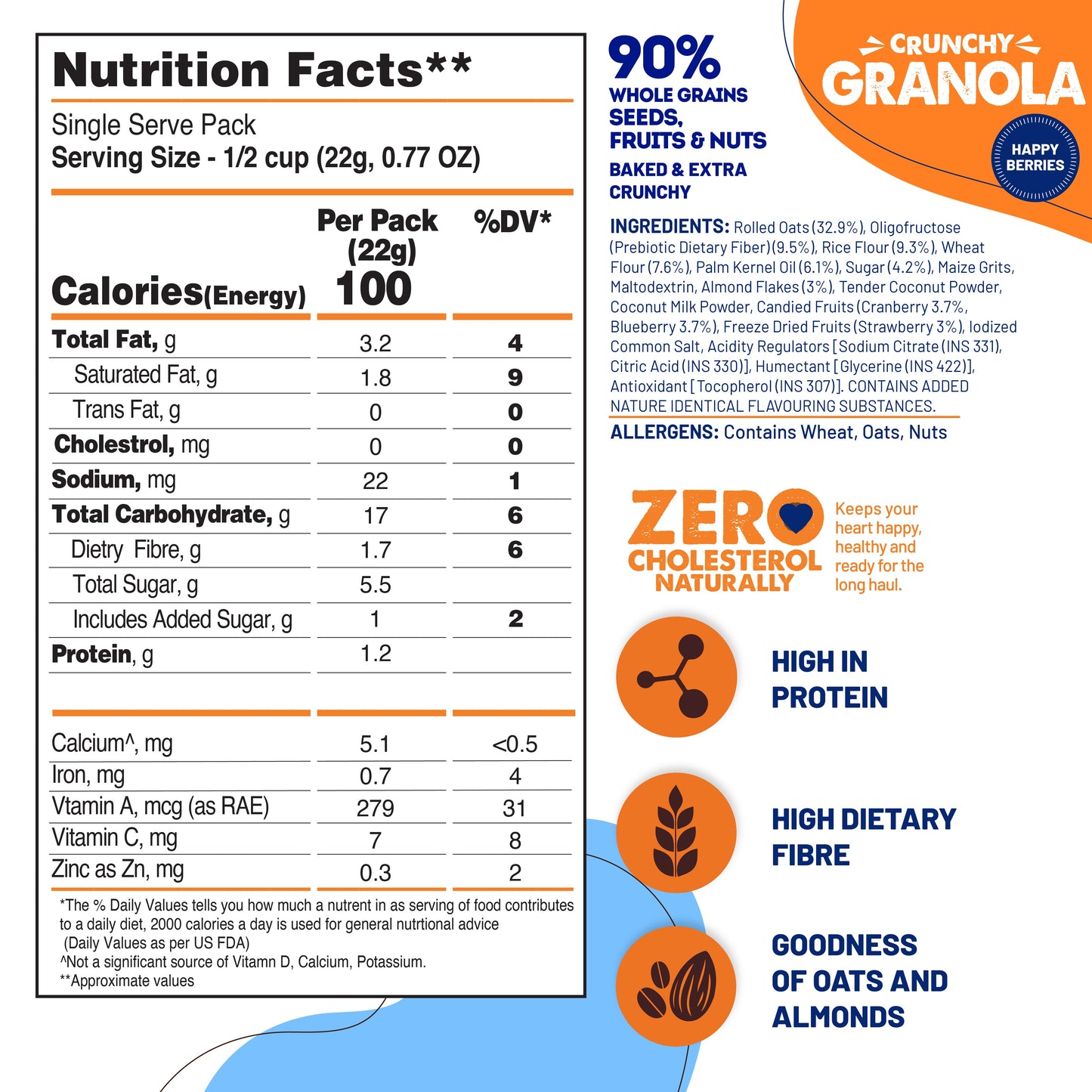 FREE HAPPY BERRIES Crunchy Granola (Cannot be purchased separately)