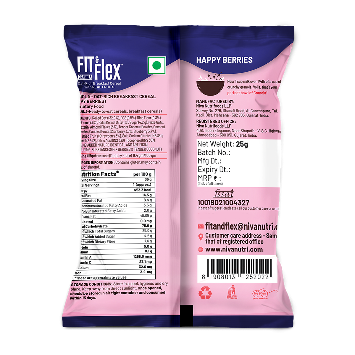 FREE HAPPY BERRIES Crunchy Granola (Cannot be purchased separately)