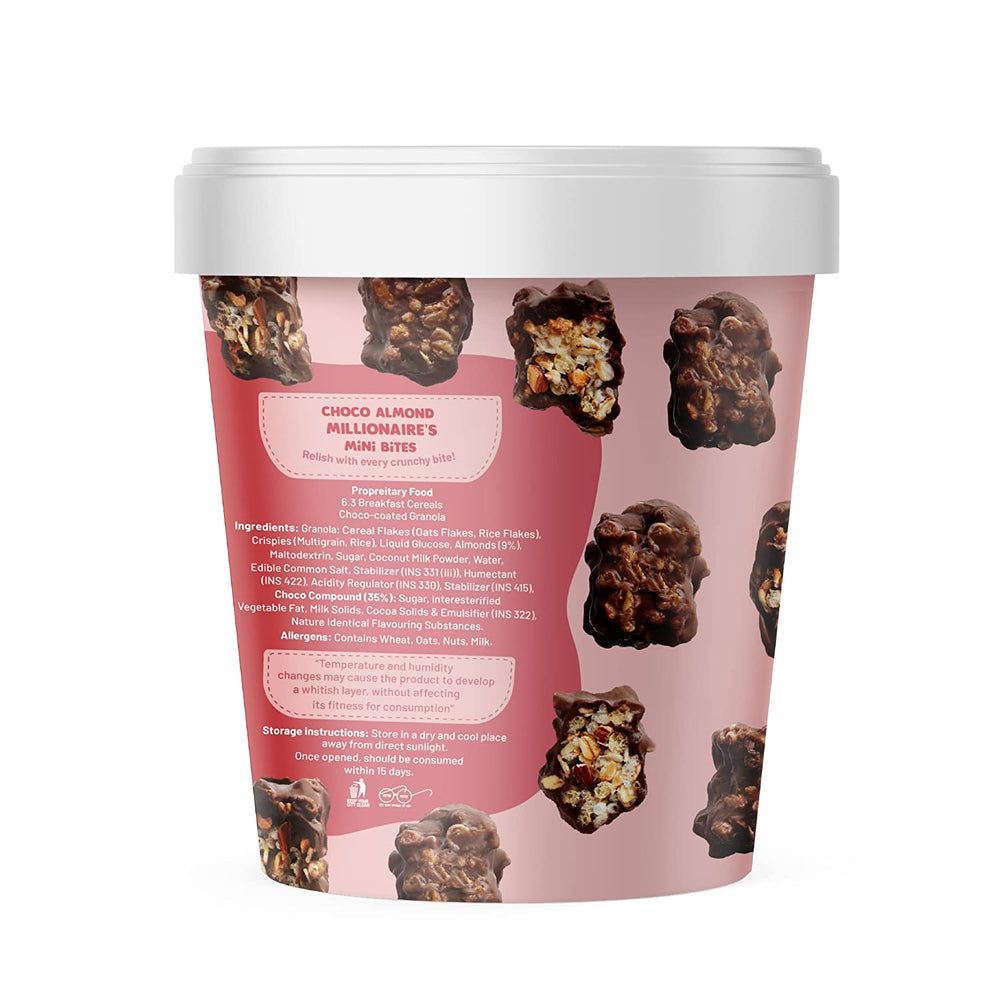 
                  
                    Assorted Pack of 3 Mini Bites (70g x 3) | Choco Almond Millionnaires, Cranberry Oats Granola & Yogurt, Choco Cornflakes
                  
                