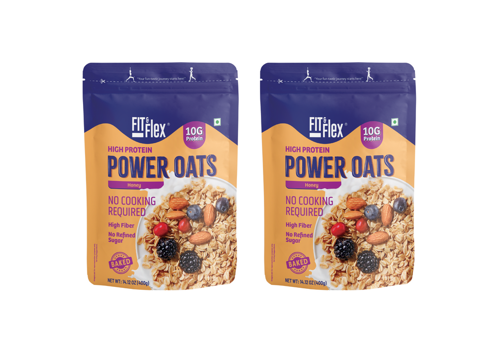 
                  
                    Power Oats | Honey Flavor | No Cooking Required - Ready To Eat | Zero Added Sugar
                  
                