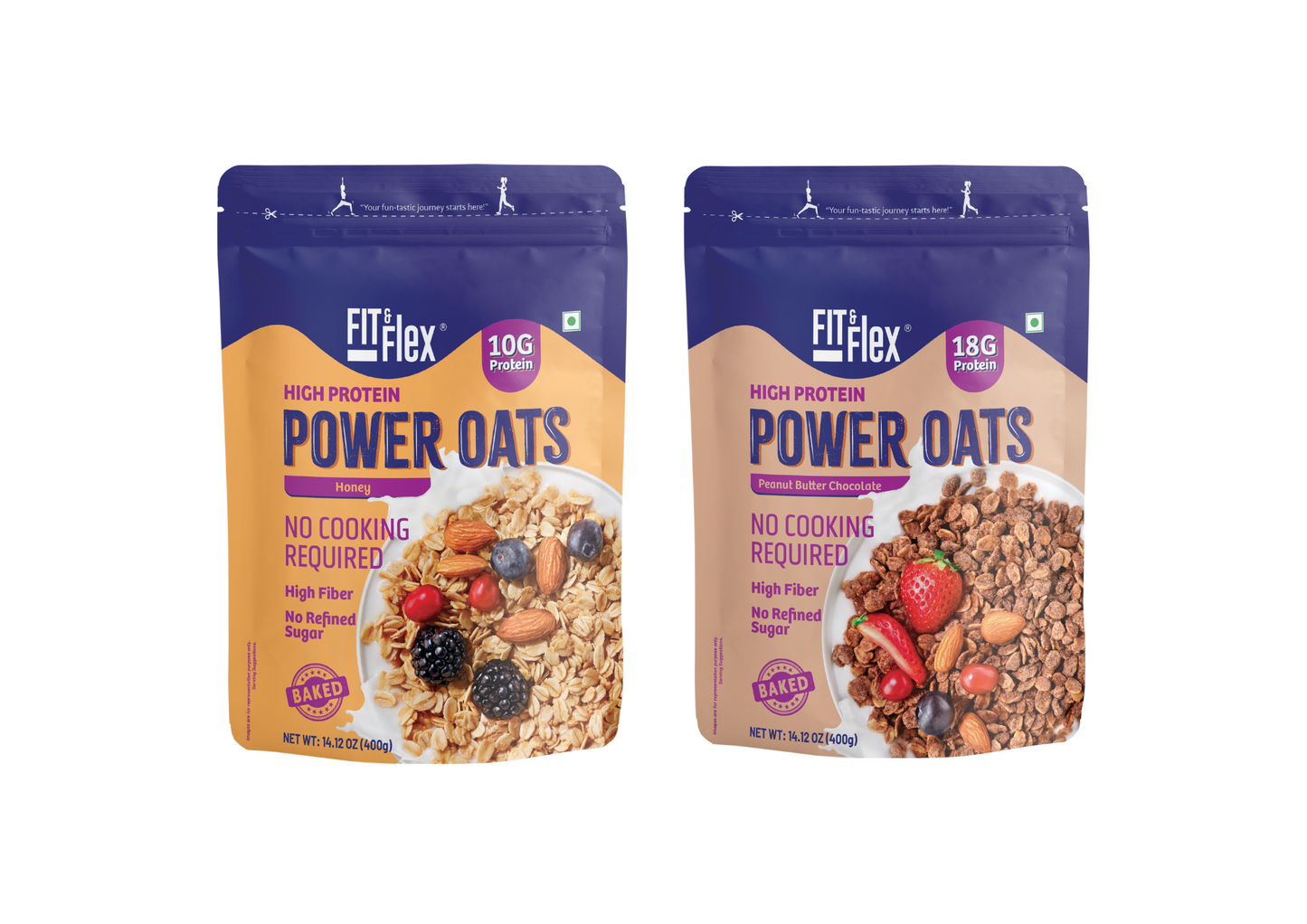 
                  
                    Power Oats | Honey Flavor | No Cooking Required - Ready To Eat | Zero Added Sugar
                  
                