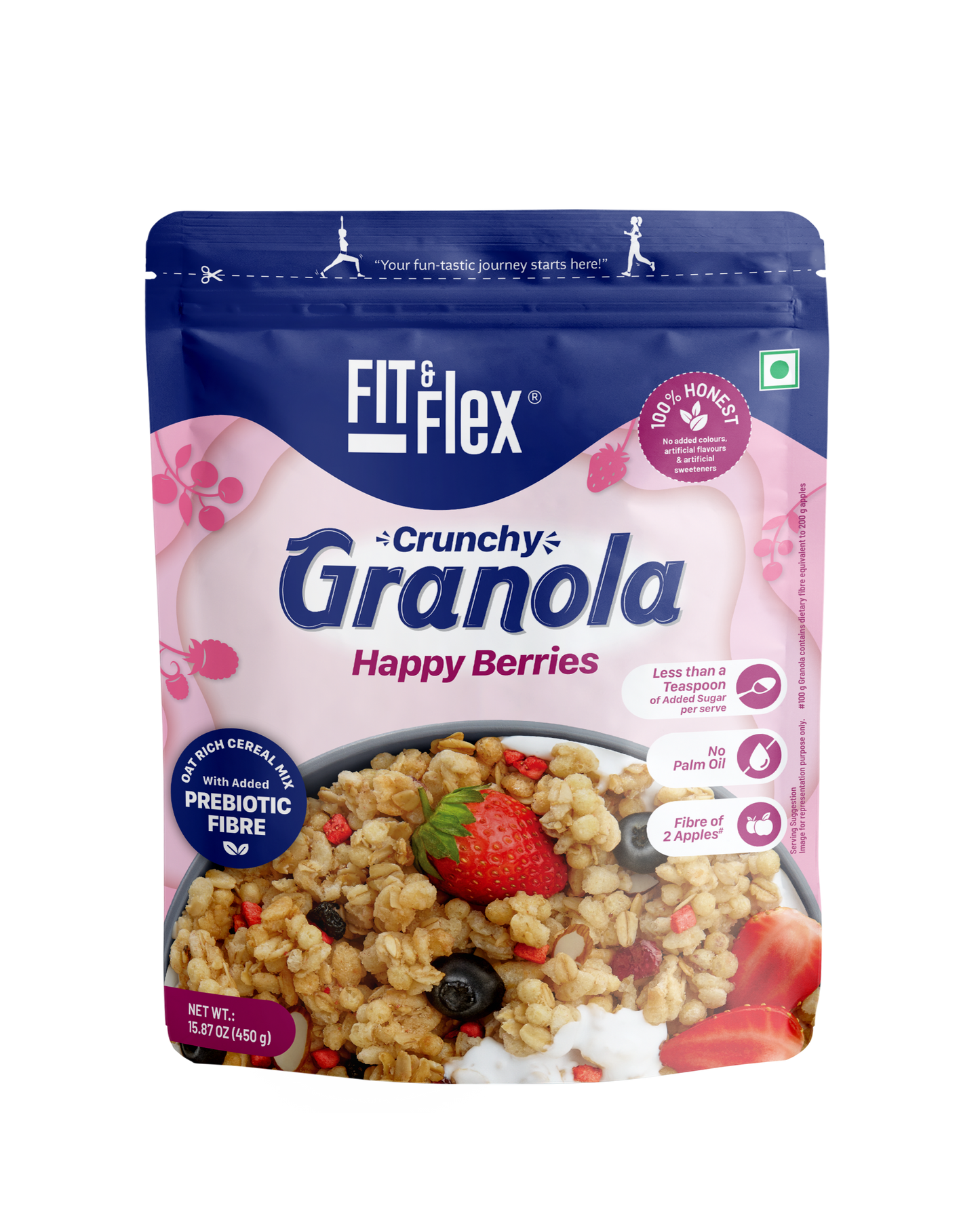 
                  
                    Happy Berries Crunchy Granola | Oat-rich
                  
                