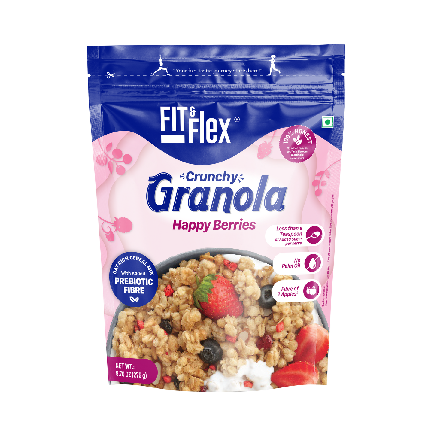 
                  
                    Happy Berries Crunchy Granola | Oat-rich
                  
                