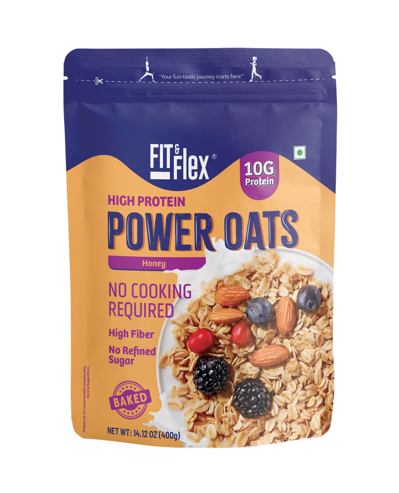 
                  
                    Power Oats Combo Pack | Peanut Butter Chocolate & Honey Flavor | No Cooking Required - Ready To Eat | 0 Added Sugar
                  
                