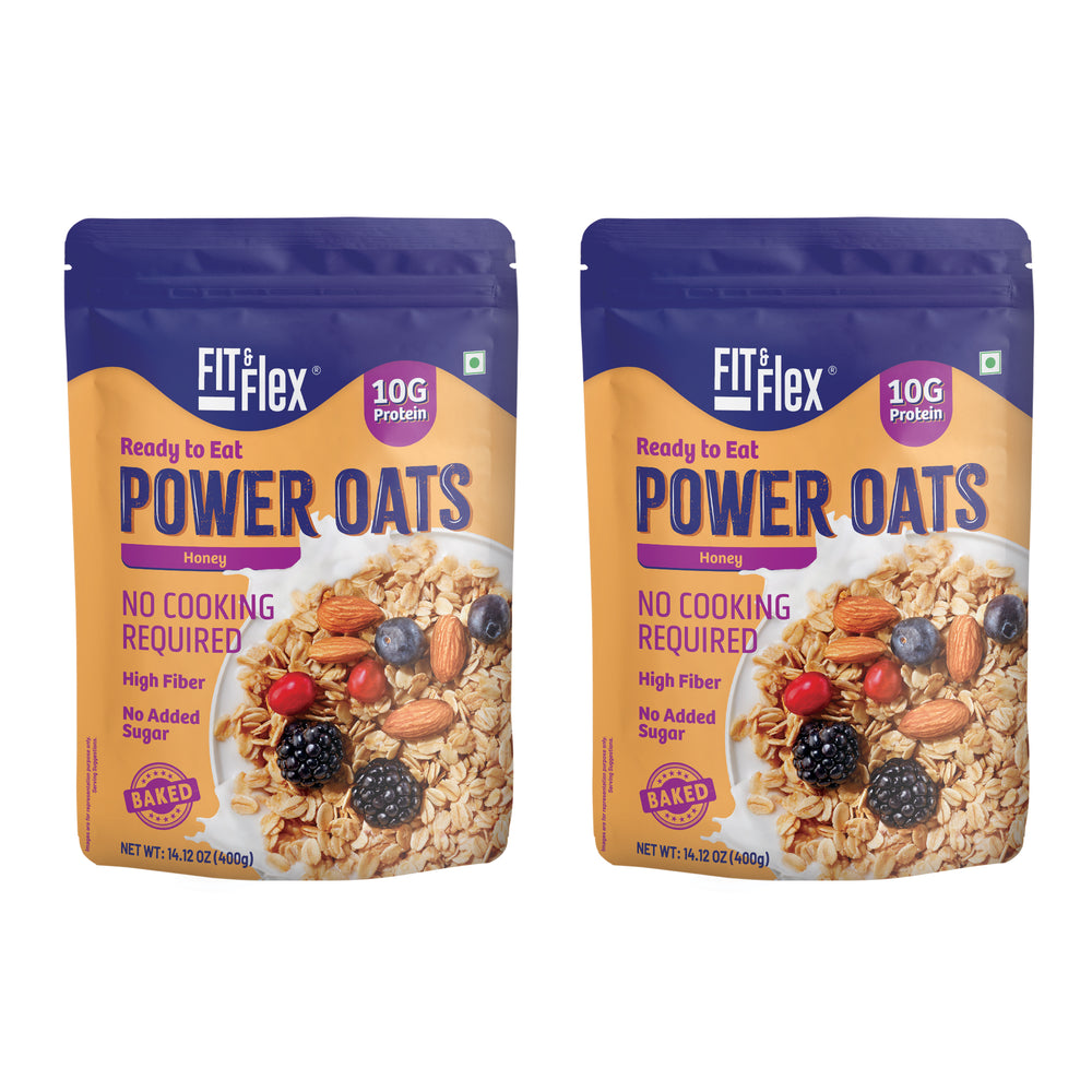 
                  
                    Power Oats | Honey Flavor | No Cooking Required - Ready To Eat | Zero Added Sugar
                  
                
