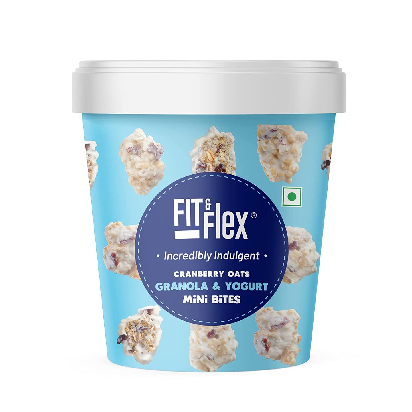
                  
                    Fit & Flex Cranberry Oats Granola & Yogurt Mini Bites | Oat Rich, Healthy Snacks | High Dietary Fibre | Sweet Treats | 250 Gram
                  
                