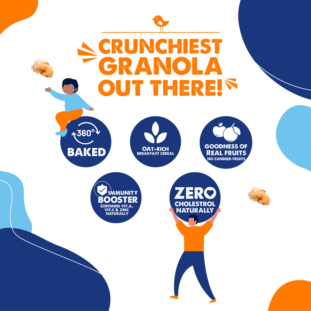 
                  
                    HAPPY BERRIES Crunchy Granola | Oat-rich
                  
                